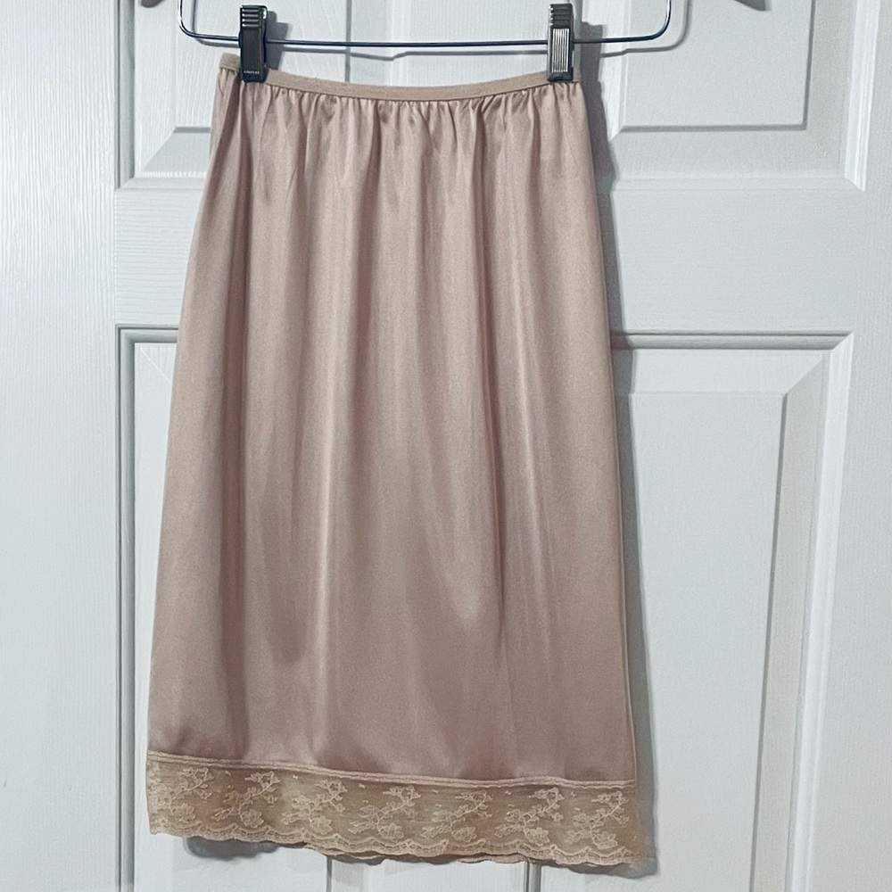 Vintage Vassarette Half Slip Beige